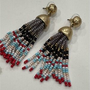 J CREW DANGLE BEADED EARRINGS